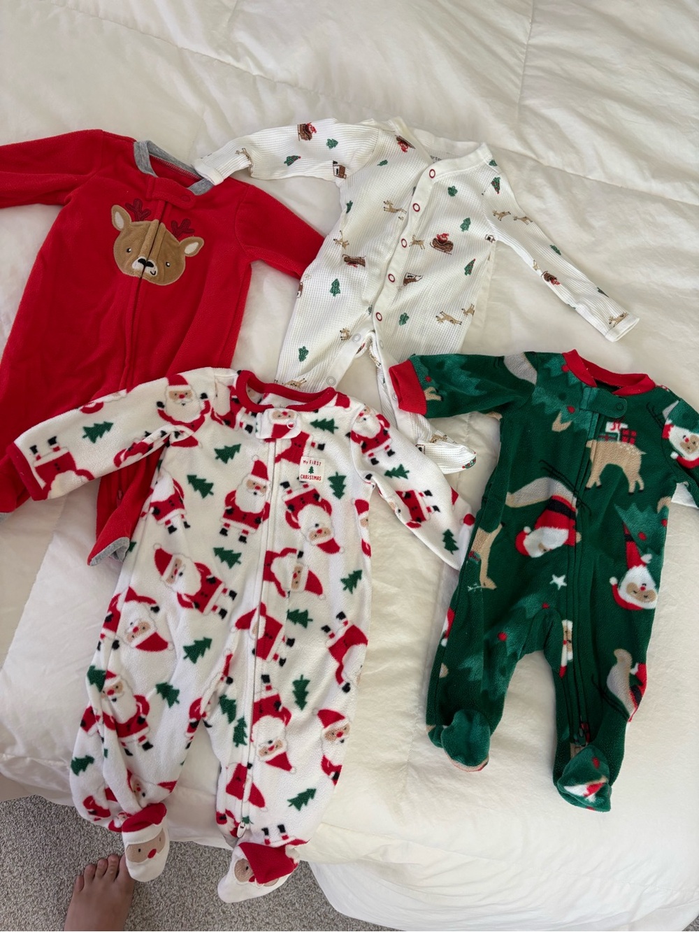 Carter’s Lot of Christmas Footies